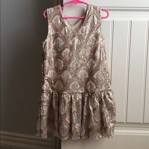 FINAL Sale Siaomimi Play Sequins Dress Gold